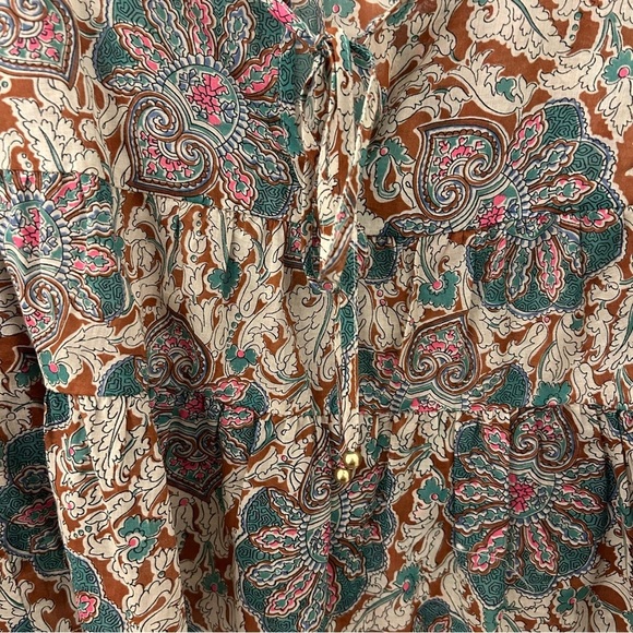 Veronica Beard Azel Paisley Blouse Size 4 - Picture 6 of 11
